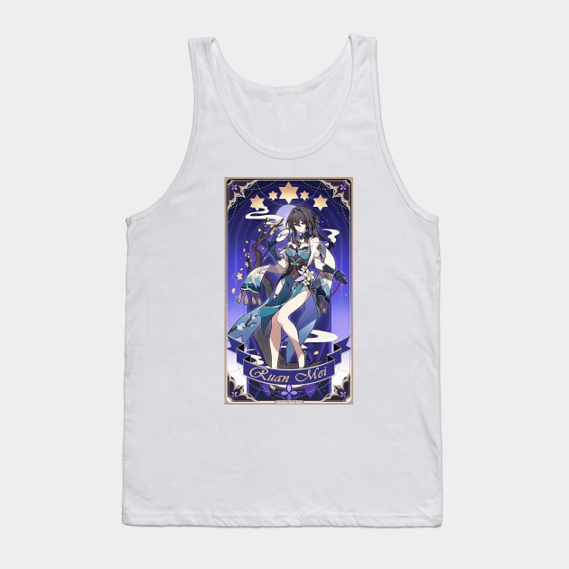 Ruan Mei Revelation Card Honkai Star Rail Tank Top by kazatodoesart